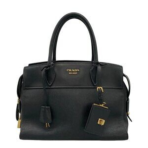 PRADA Esplanade Black Saffiano City Calf Handbag